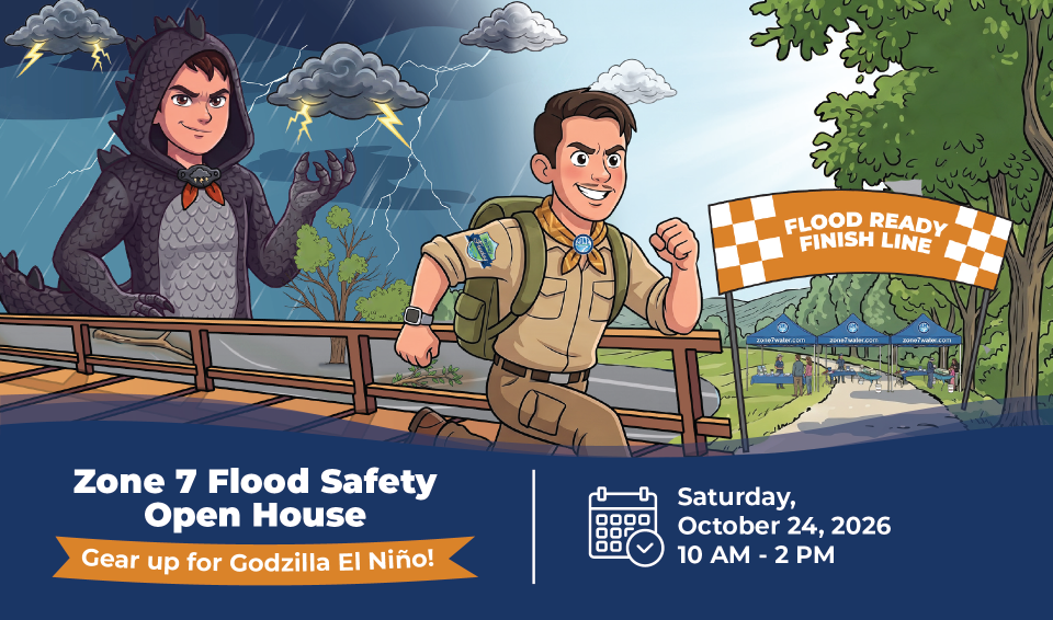 Flood Ready Freddy racing to prepare for flood season promoting the 2026 Flood Safety Open House